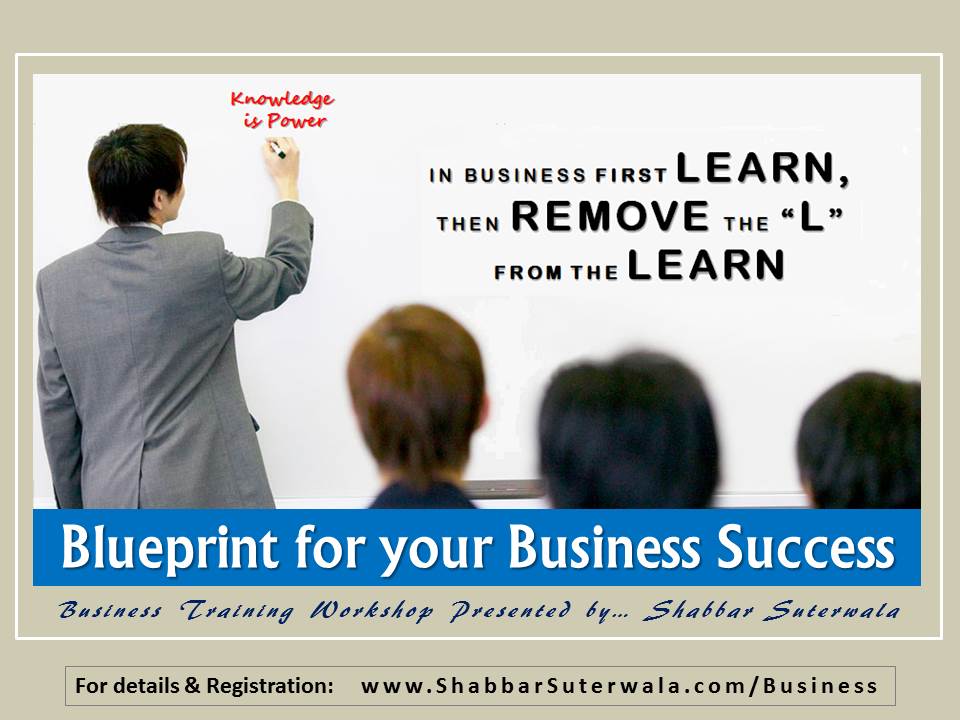 Poster - Blueprint for your Business Success - Workshop-LEARN