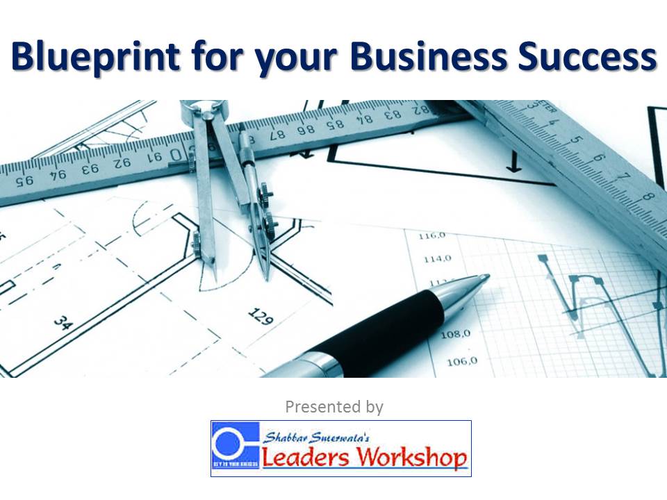 Title Slide - Blueprint for your Business Success