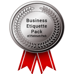 Pack 4 – Business Etiquette Pack